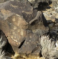 Petroglyph group, Albuquerque, New Mexico