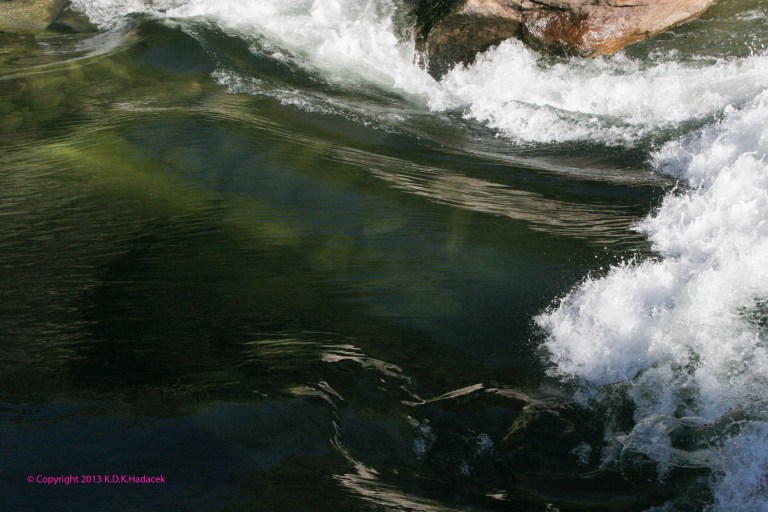 Water as tranquility, transitioning to power. N. Umpqua River, Oregon