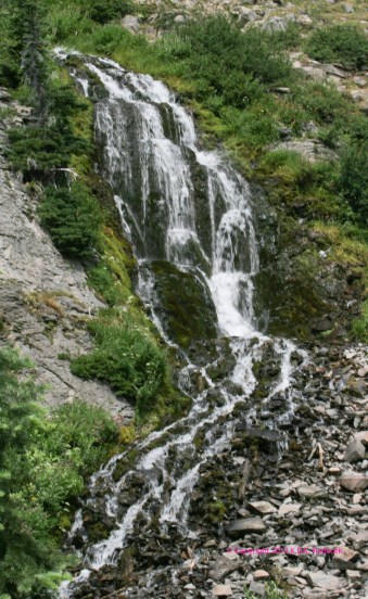 Love can flow like water, receptive rather than active, but still powerful. Waterfall at Crater Lake National Park, Oregon.