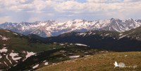 Rocky Mountain National Park, mountains with snow